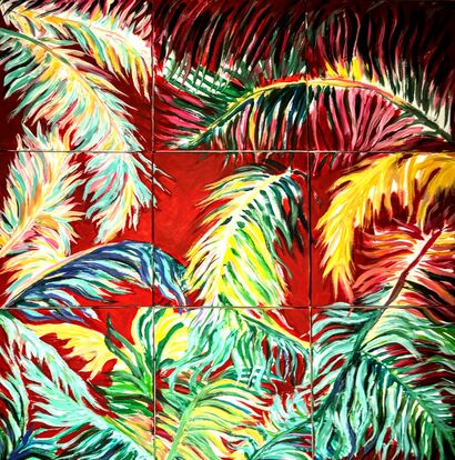 Red Natture - a Paint Artowrk by Marilyn Art